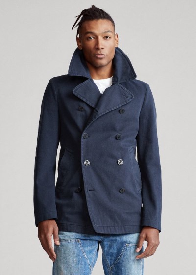 Men's Polo Ralph Lauren Garment-Dyed Peacoat | 245309UGM